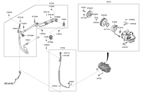 2021 Hyundai Ioniq Bracket-Connector Diagram for 976523M000