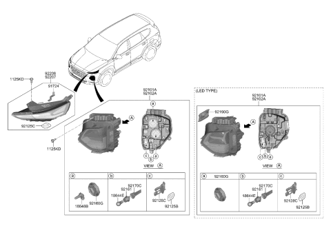 2018 Hyundai Sonata  DIAGNOSIS MTG BRKT Diagram for 92157S1000