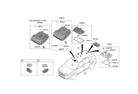 2018 Hyundai Sonata  Sensor Assembly-RR OCCUPANT Alert Diagram for 95740S1100UUE