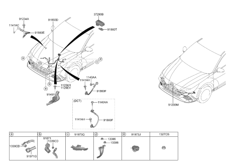 2016 Hyundai Accent  Cap-BATT(+) Diagram for 91975AA000
