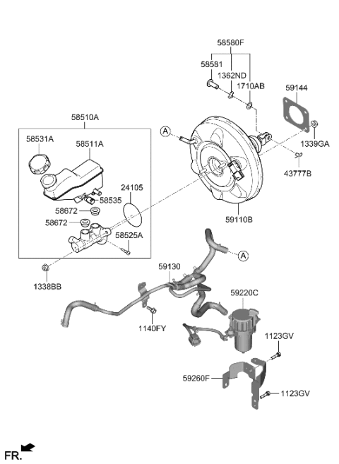 2017 Hyundai Accent  SWITCH ASSY-LEVEL INDICATOR Diagram for 58535L1000