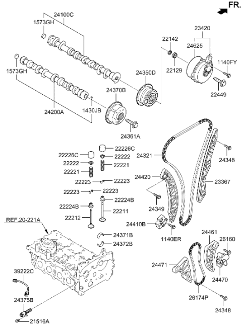 2017 Hyundai Accent  EXTENSION WIRE Diagram for 243762GTA2