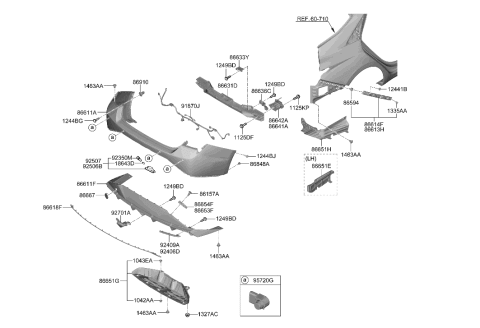 2017 Hyundai Accent  LAMP ASSY-DUMMY Diagram for 92407IB000