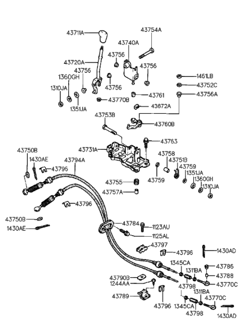 2005 Hyundai Sonata  Nut-Lock Diagram for 1345606002