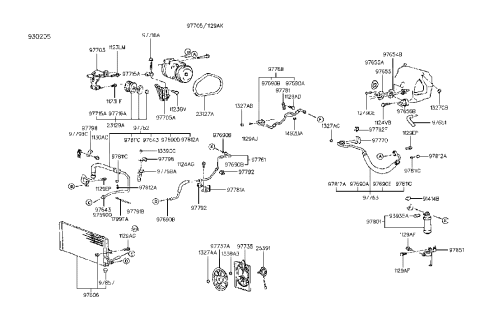2004 Hyundai Sonata  Pulley-Tension Diagram for 2312928000