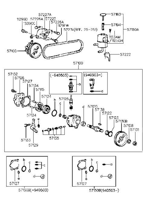 2005 Hyundai Sonata Filter-Power Steering Reservoir Diagram for 5715728200