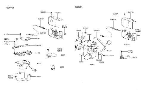 2004 Hyundai Sonata  Bracket-Cruise Actuator & Pump Diagram for 9644128500