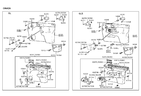 2004 Hyundai Sonata  Handle Assembly-Front Door Grip, RH Diagram for 8272028000AQ