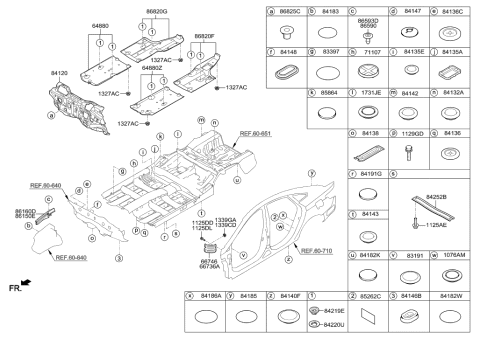 2002 Hyundai Sonata  Label-Body Pillar Rear Side AIRBAG Diagram for 85262F5000