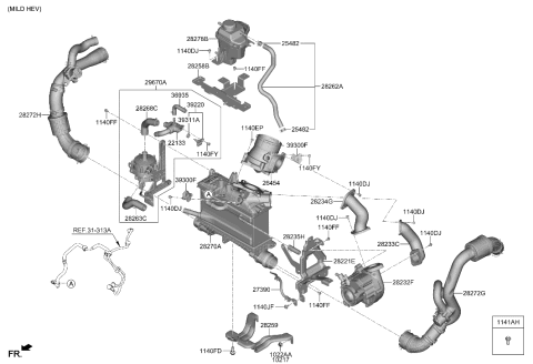 2007 Hyundai Azera  Bolt-FLANGE Diagram for 1141308207C