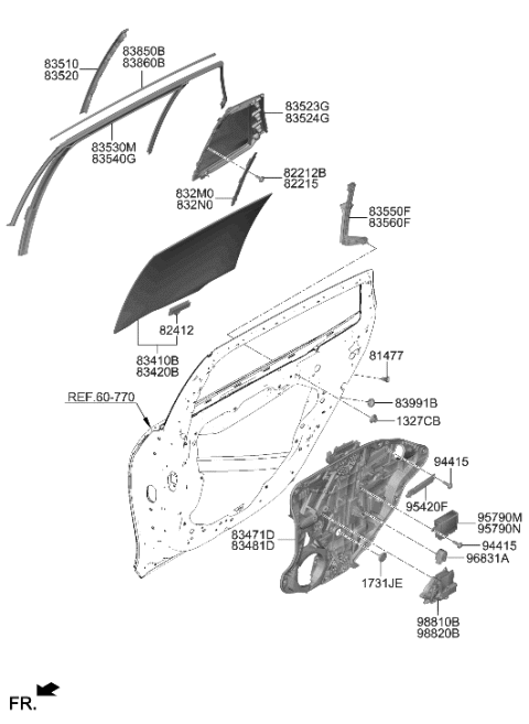 2007 Hyundai Azera  ANTENNA ASSY-SMARTKEY Diagram for 95460CN100