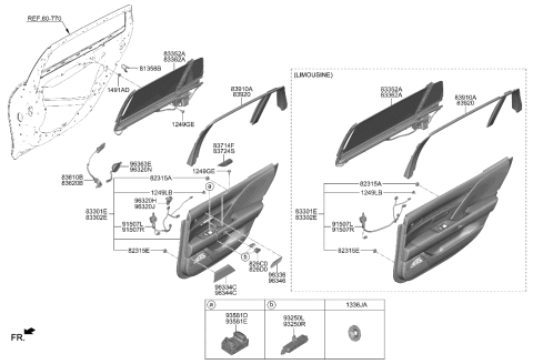 2007 Hyundai Azera  FASTENER-Dr Trim Diagram for 82315L0000