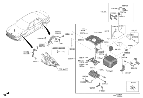2007 Hyundai Azera  Screw-Machine Diagram for 1229104143