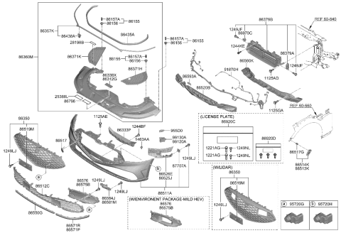 2007 Hyundai Azera Nut-Spring Diagram for 873502B000