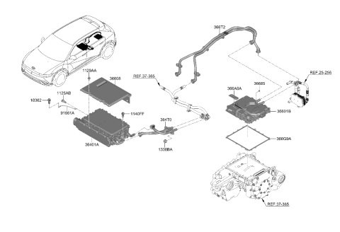 2016 Hyundai Azera  PAD-SOUND ABSORPTION Diagram for 364081XAA0