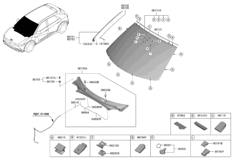 2016 Hyundai Azera  MODULE & SENSOR ASSY-RAIN Diagram for 96000N9000