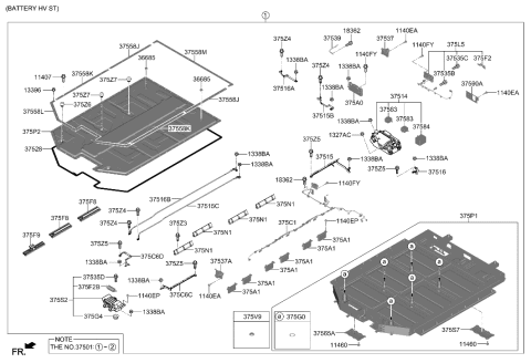 2016 Hyundai Azera  Relay-High Voltage Pre Charger Diagram for 37584K4500