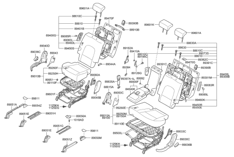 1998 Hyundai Tiburon  Bolt-FLANGE Diagram for 881912E000