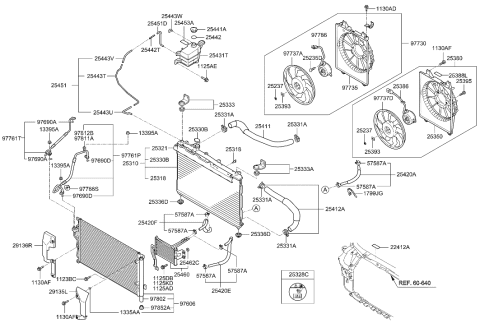 2021 Hyundai Elantra  Desiccant-Receiver Drier Diagram for 9780225000