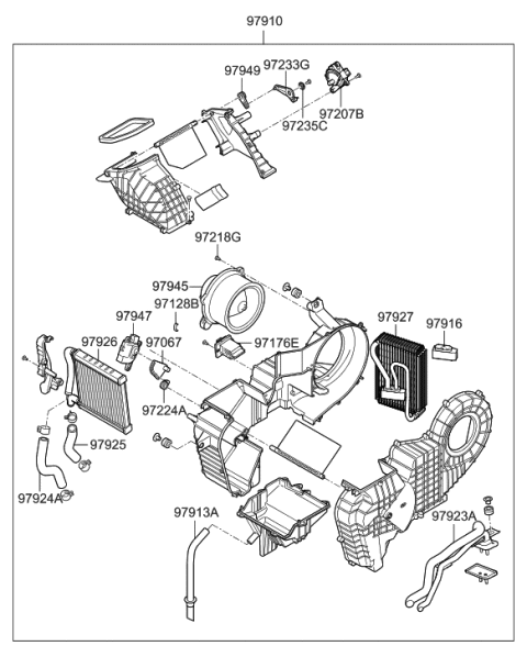 2000 Hyundai Tiburon Hose Assembly-Drain Diagram for 979133J000