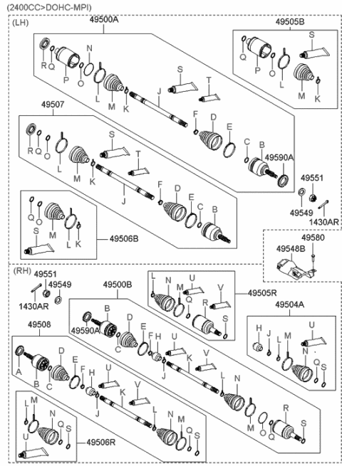 2011 Hyundai Genesis Heat Protector Diagram for 495483K100