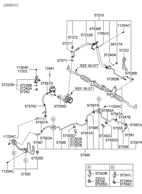 2013 Hyundai Genesis  Sensor-Pressure Diagram for 575353K000