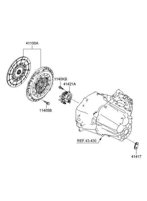 2011 Hyundai Genesis  Bolt-FLANGE Diagram for 1140506161