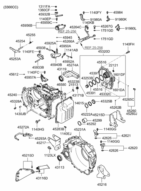 2013 Hyundai Genesis  Housing-Converter Diagram for 4523139900