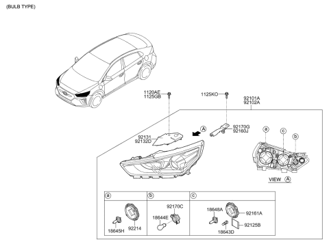 2022 Hyundai Genesis GV70  MOISTURE ABSORBENT Diagram for 92125G6150