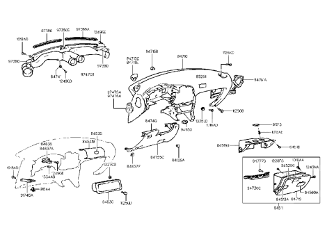 2009 Hyundai Santa Fe  Screw-Tapping Diagram for 1018805103