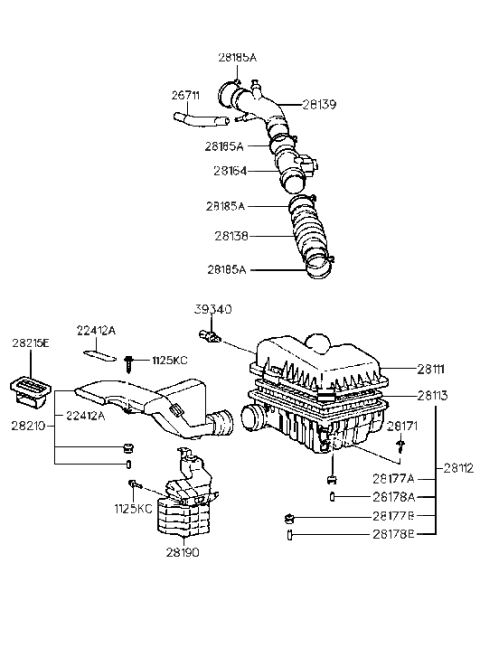 2009 Hyundai Santa Fe Collar-Insulator Diagram for 2817823000