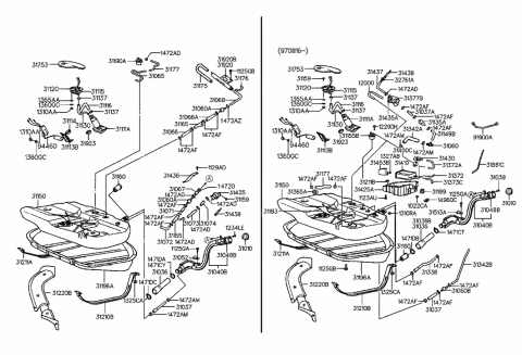 2007 Hyundai Santa Fe  Holder-Fuel Pump Diagram for 3111929000