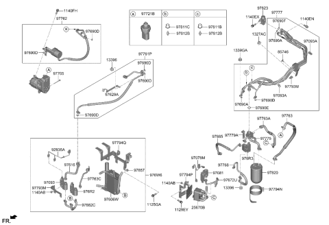 2019 Hyundai Accent  Rubber-Mount Diagram for 978572H000
