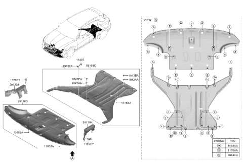2019 Hyundai Accent RIVET-BLIND Diagram for 81784B1000