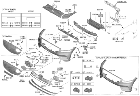2019 Hyundai Accent  Label Diagram for 25388B1000