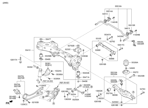 2013 Hyundai Sonata  Stopper-Lower Diagram for 554852W200