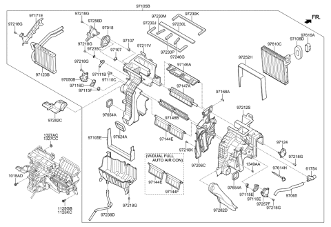 2012 Hyundai Sonata Nut Diagram for 1327108001
