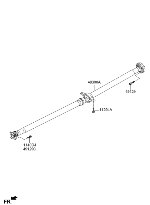 2014 Hyundai Sonata  Bolt Diagram for 491292W200