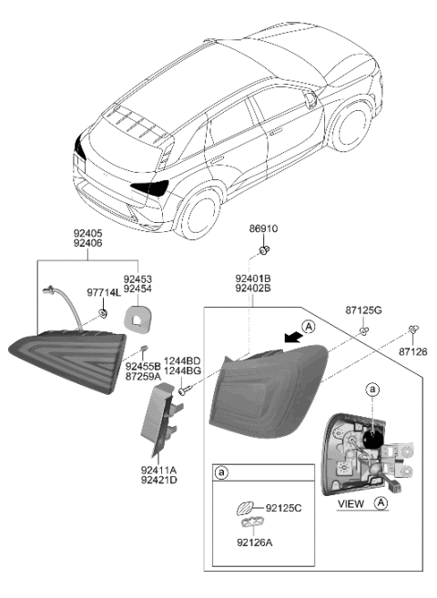 1997 Hyundai Elantra  Moisture Absorbent Diagram for 92125S1000