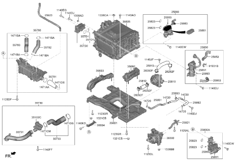 2020 Hyundai Genesis G70  VALVE ASSY-AIR CONTROL Diagram for 357C0M5000