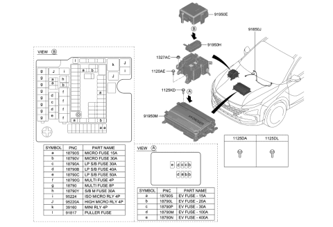 1997 Hyundai Elantra  Cap-Start Motor Diagram for 919E5S1000
