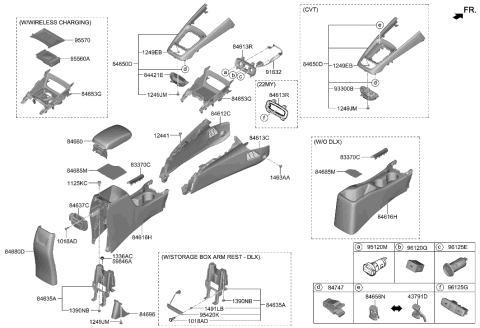 2023 Hyundai Kona Electric  Jack Assembly-Usb Diagram for 96120K2100
