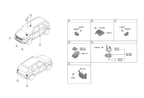 2022 Hyundai Kona N WIRING-EXTENTION,LH Diagram for 99147K2500