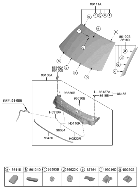 2007 Hyundai Elantra Unit Assembly-FR View Camera Diagram for 99211K2000