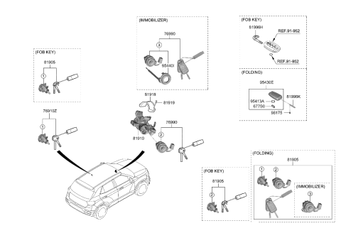 2007 Hyundai Elantra  Pin Diagram for 81926J9000