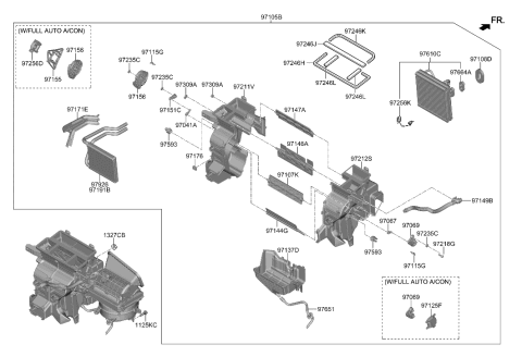2007 Hyundai Elantra  Lever-Sub Foot Diagram for 97151H8000