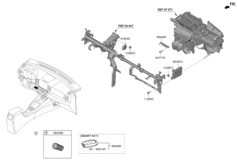 2023 Hyundai Kona Electric Unit Assembly-IBU Diagram for 95400K2500