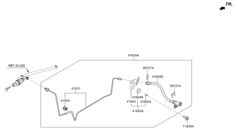 2022 Hyundai Kona N  Hose Assembly-Clutch Diagram for 41640D7200