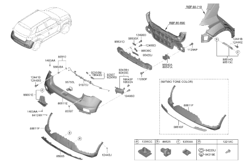 2007 Hyundai Elantra Bolt Diagram for 1125108406B
