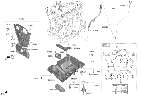 2006 Hyundai Azera  Plug-Oil Drain Diagram for 2151227001